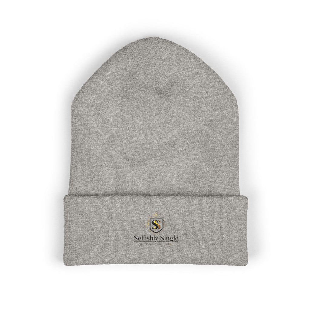 Selfishly Single Embroidered 'Sabbatic Nights' Crest Cuffed Beanie