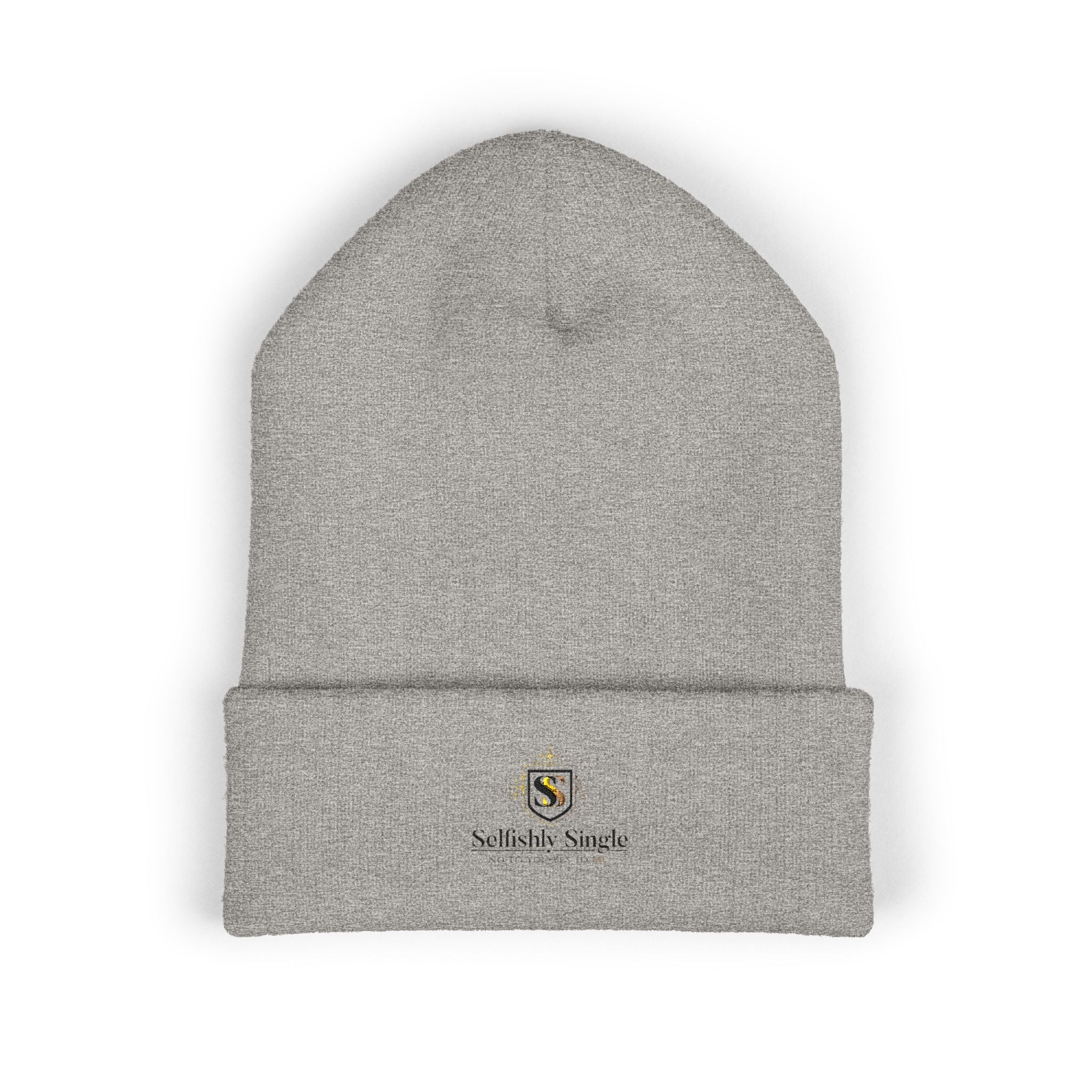 Selfishly Single Embroidered 'Sabbatic Nights' Crest Cuffed Beanie