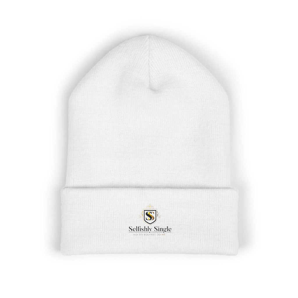 Selfishly Single Embroidered 'Sabbatic Nights' Crest Cuffed Beanie