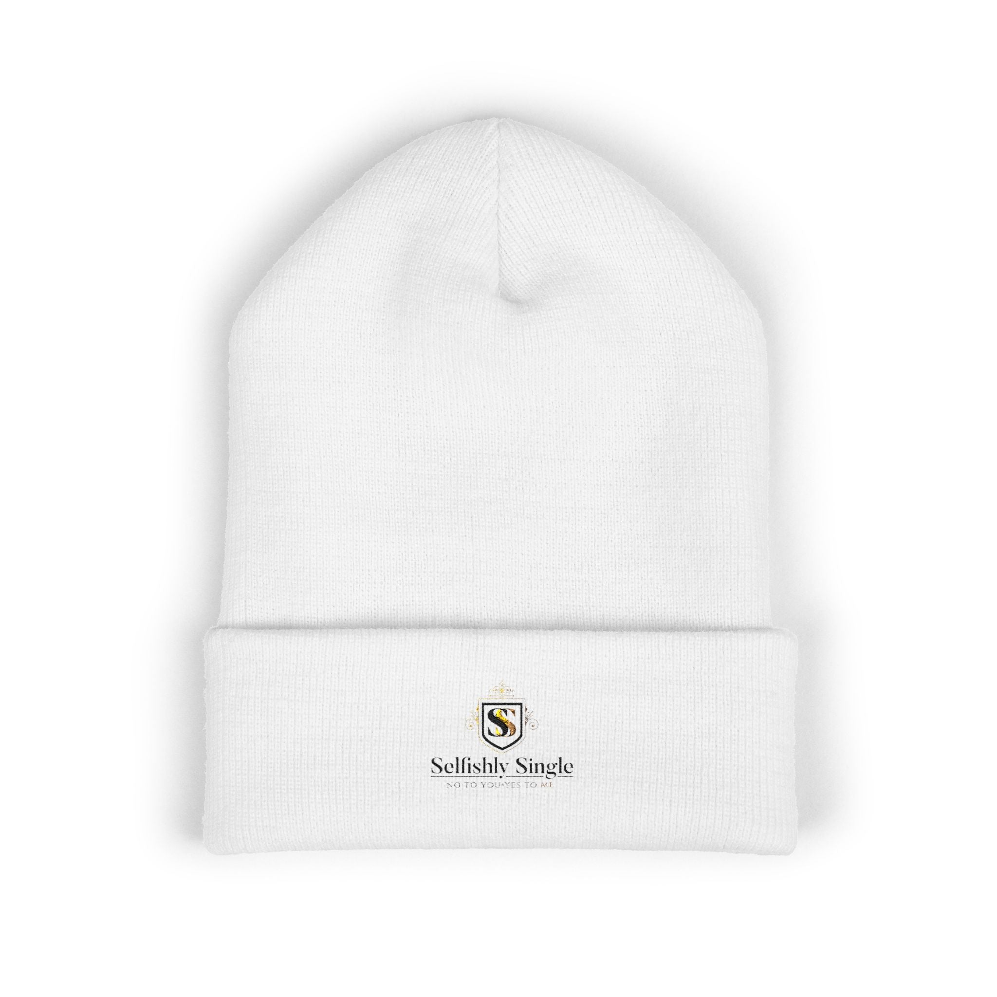 Selfishly Single Embroidered 'Sabbatic Nights' Crest Cuffed Beanie