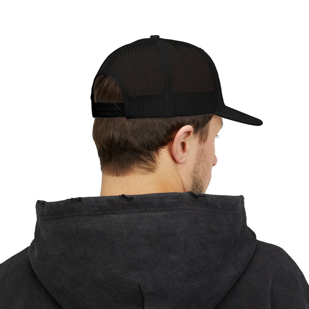 Selfishly Single Trucker Cap — Embroidered Snapback Mesh Hat