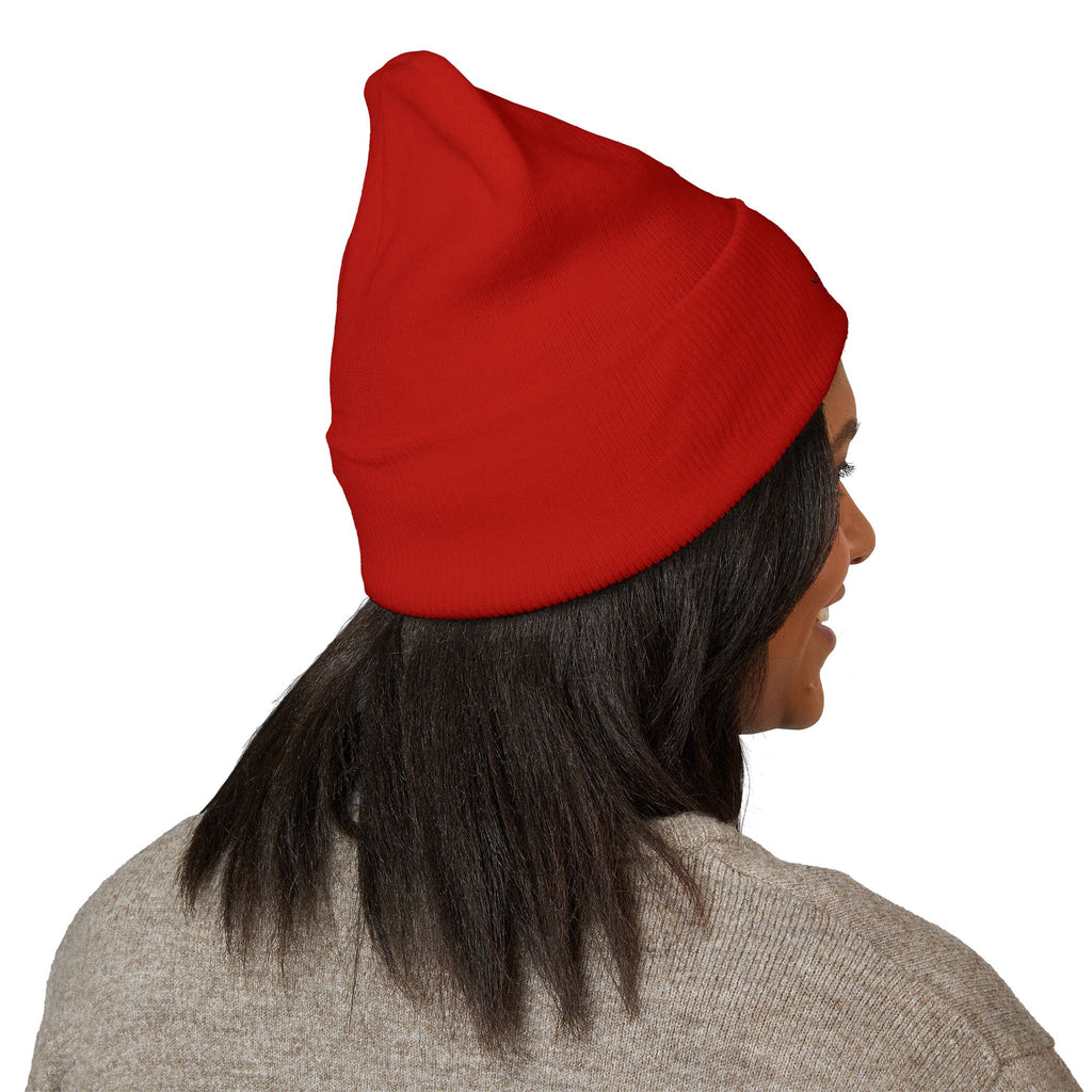 Selfishly Single Embroidered 'Sabbatic Nights' Crest Cuffed Beanie