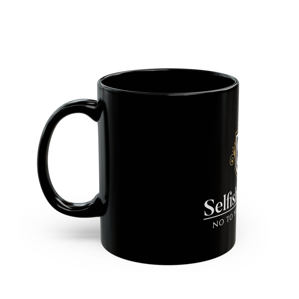 Selfishly Single Black Coffee Mug