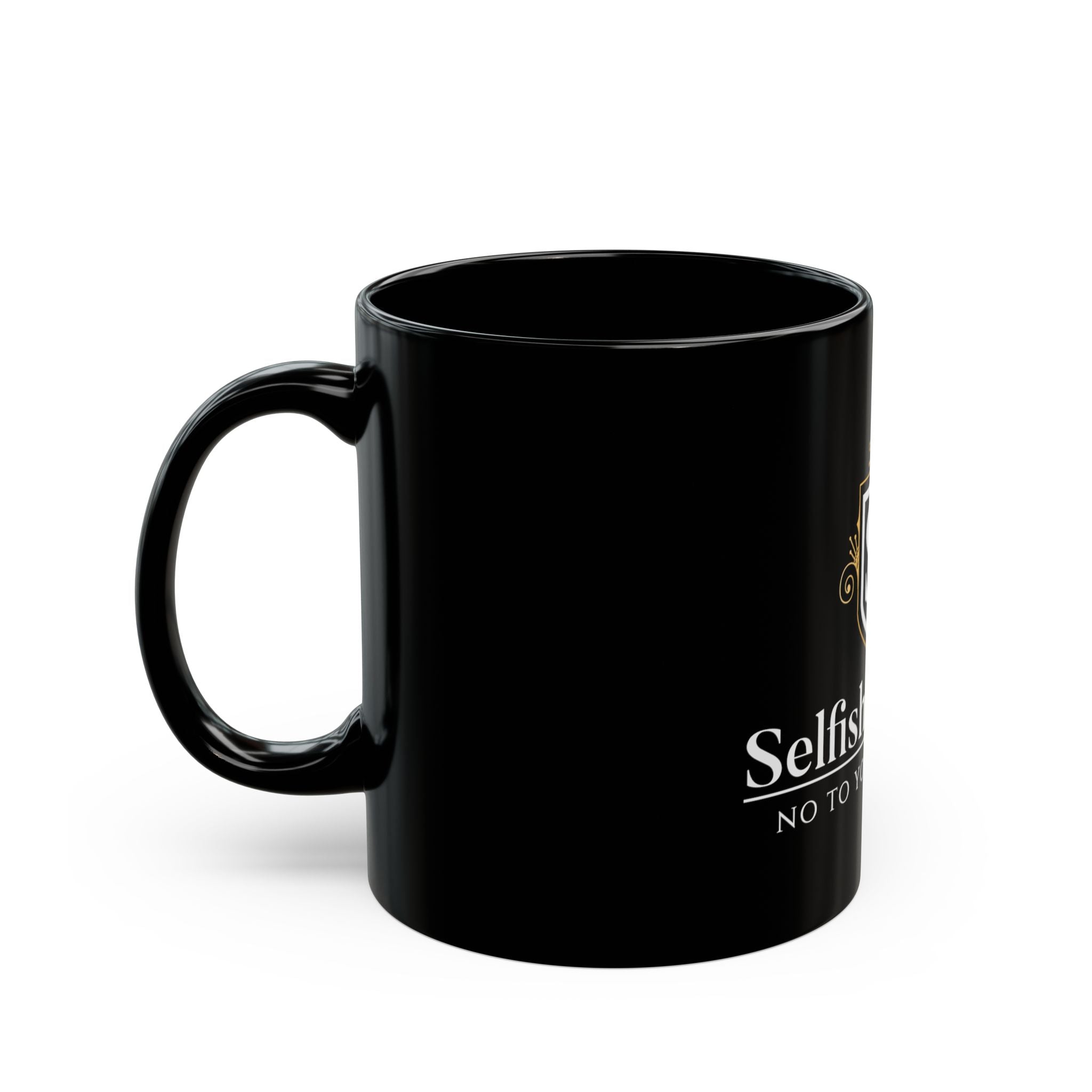 Selfishly Single Black Coffee Mug