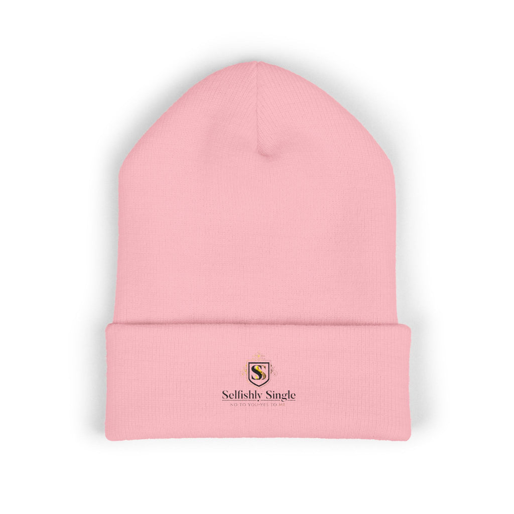Selfishly Single Embroidered 'Sabbatic Nights' Crest Cuffed Beanie