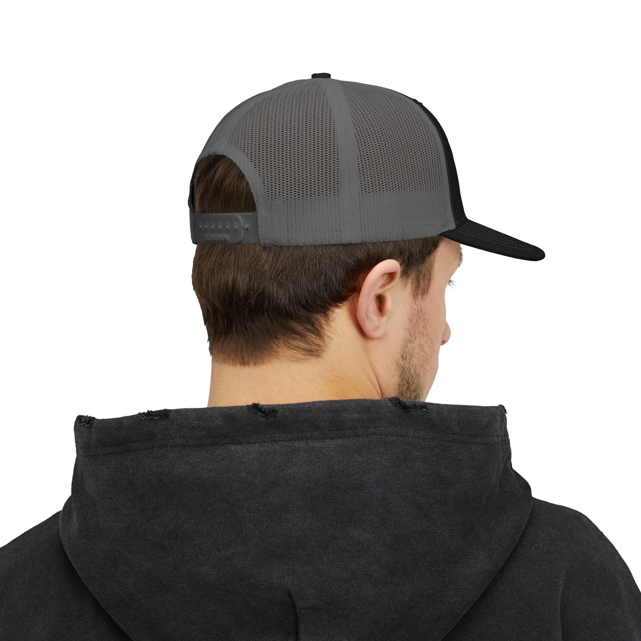 Selfishly Single Trucker Cap — Embroidered Snapback Mesh Hat