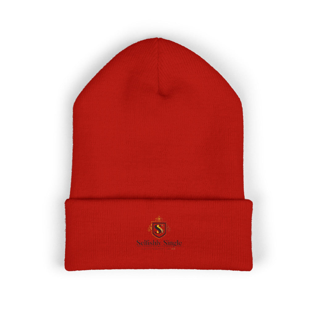 Selfishly Single Embroidered 'Sabbatic Nights' Crest Cuffed Beanie