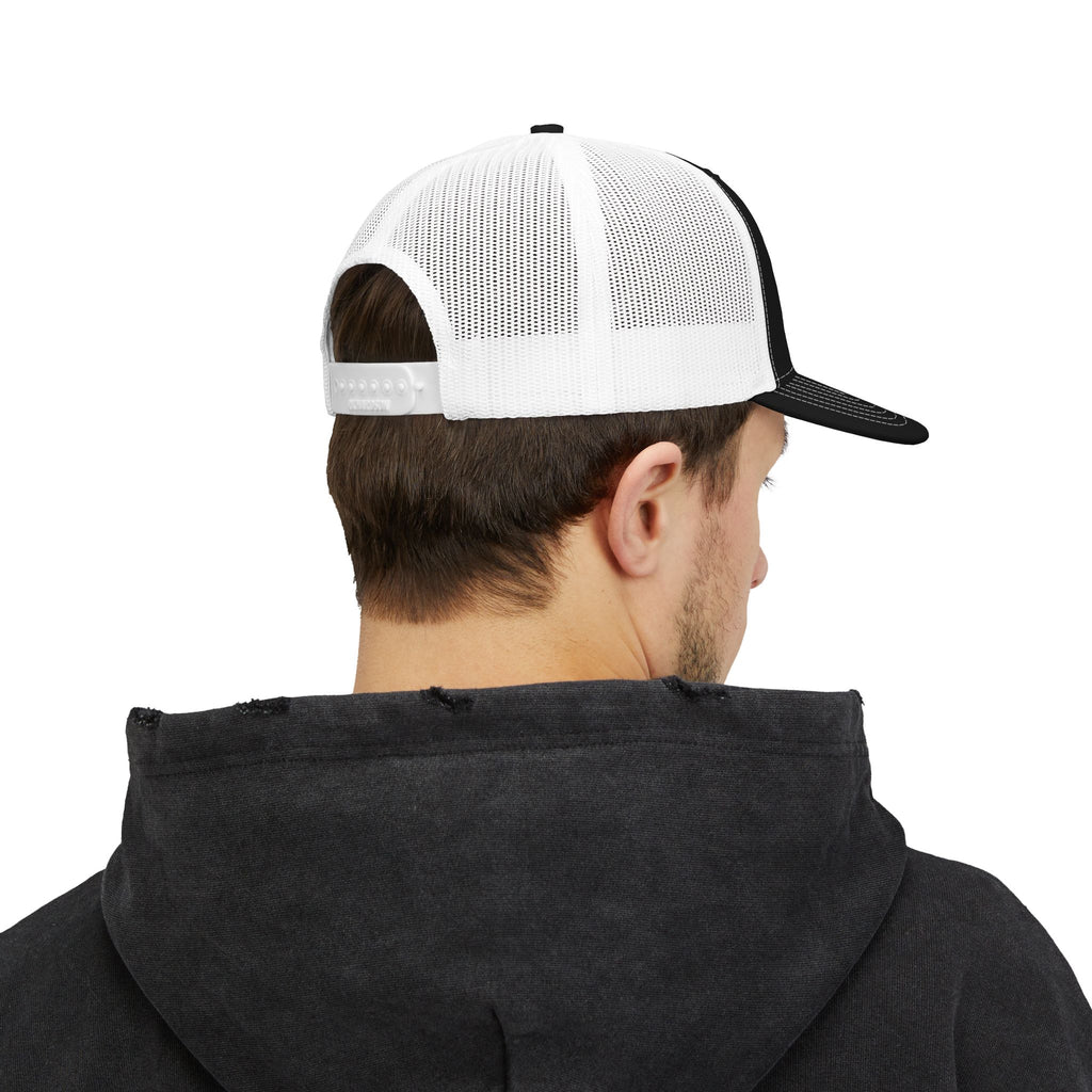 Selfishly Single Trucker Cap — Embroidered Snapback Mesh Hat