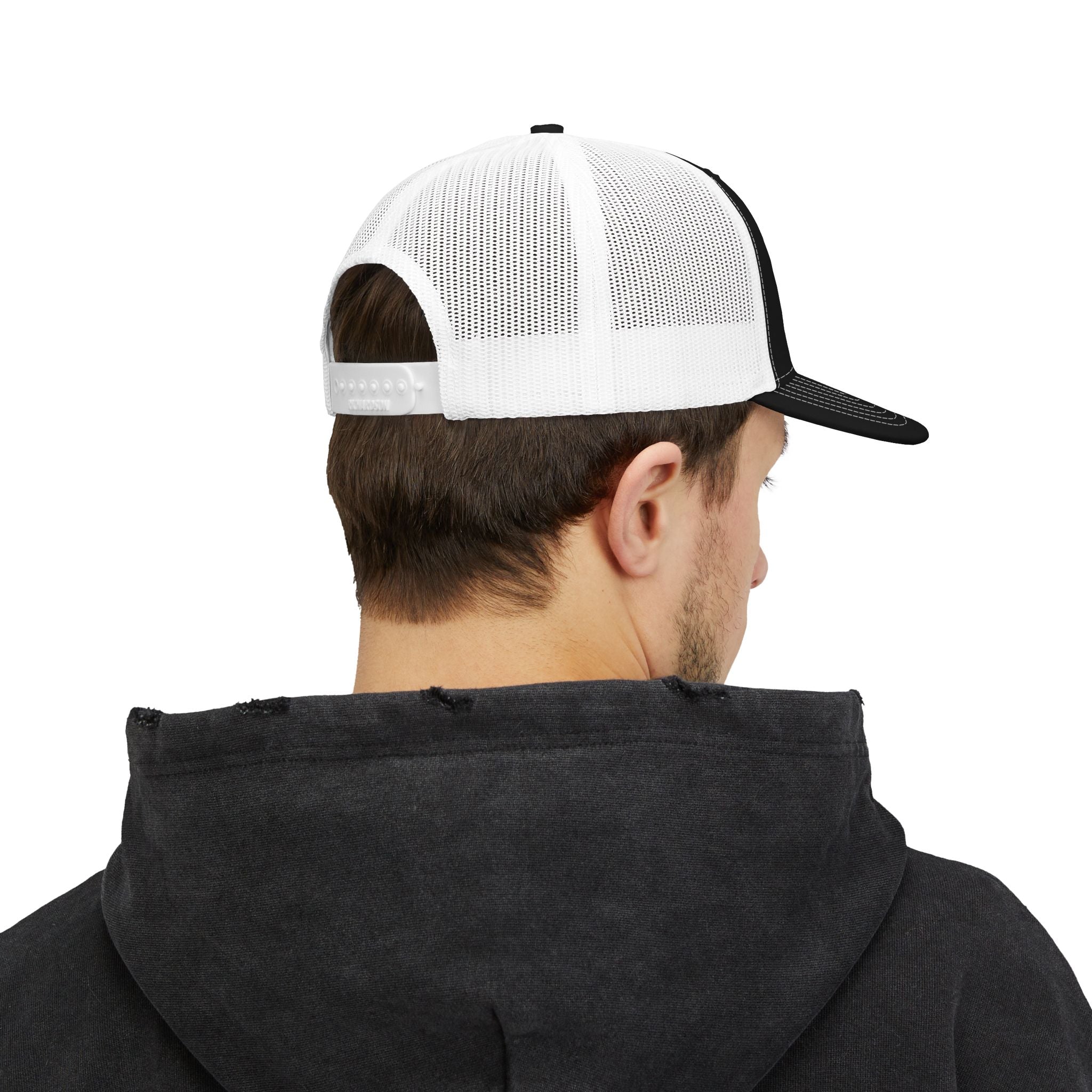 Selfishly Single Trucker Cap — Embroidered Snapback Mesh Hat
