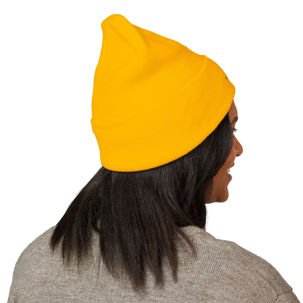 Selfishly Single Embroidered 'Sabbatic Nights' Crest Cuffed Beanie