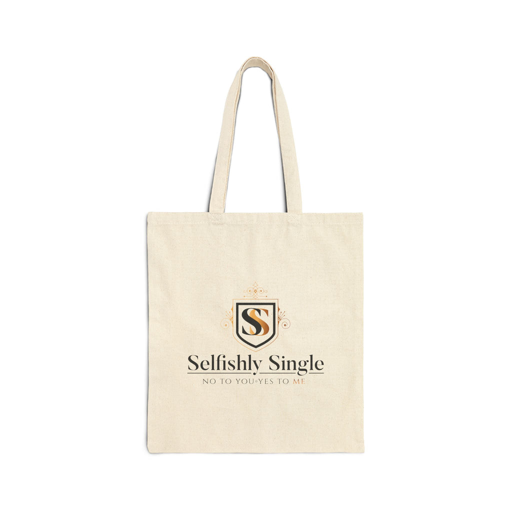 Selfishly Single -Canvas Market Tote Bag